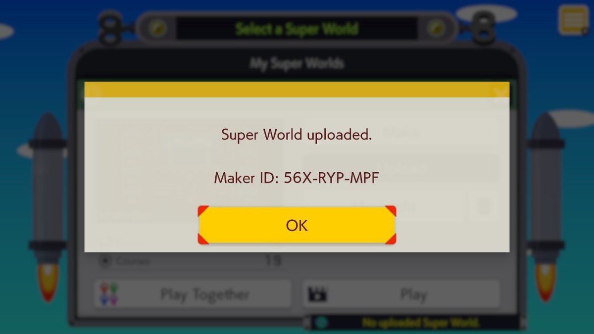 New Super World uploaded on an alt account. Maker id: 56X-RYP-MPF Share it with friends and streamers if you want. Have fun!