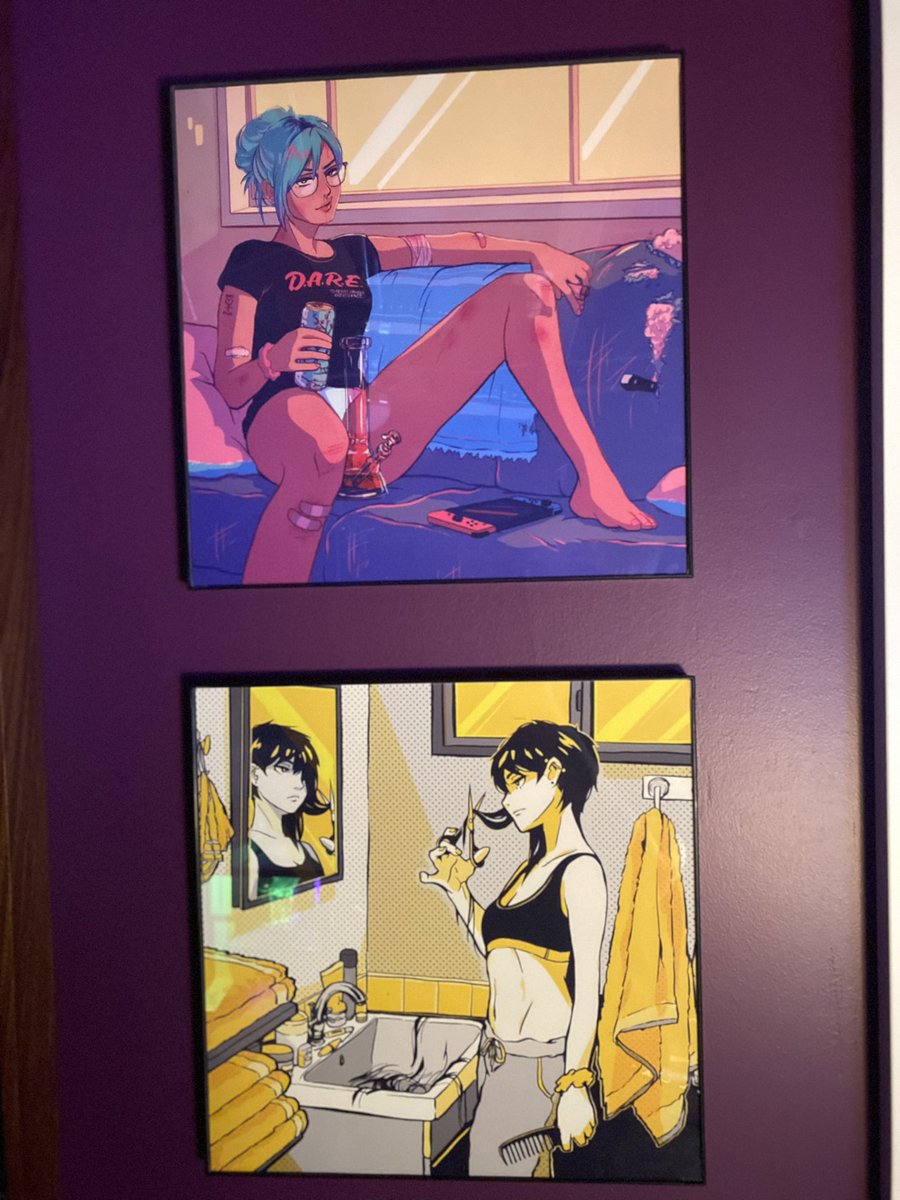 My lazy ass finally got around to framing these. 