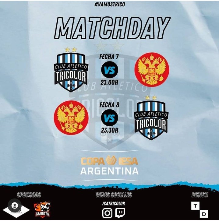 Hoy nos enfrentamos a los primeros del grupo.. Vamos por mas #VamosTrico