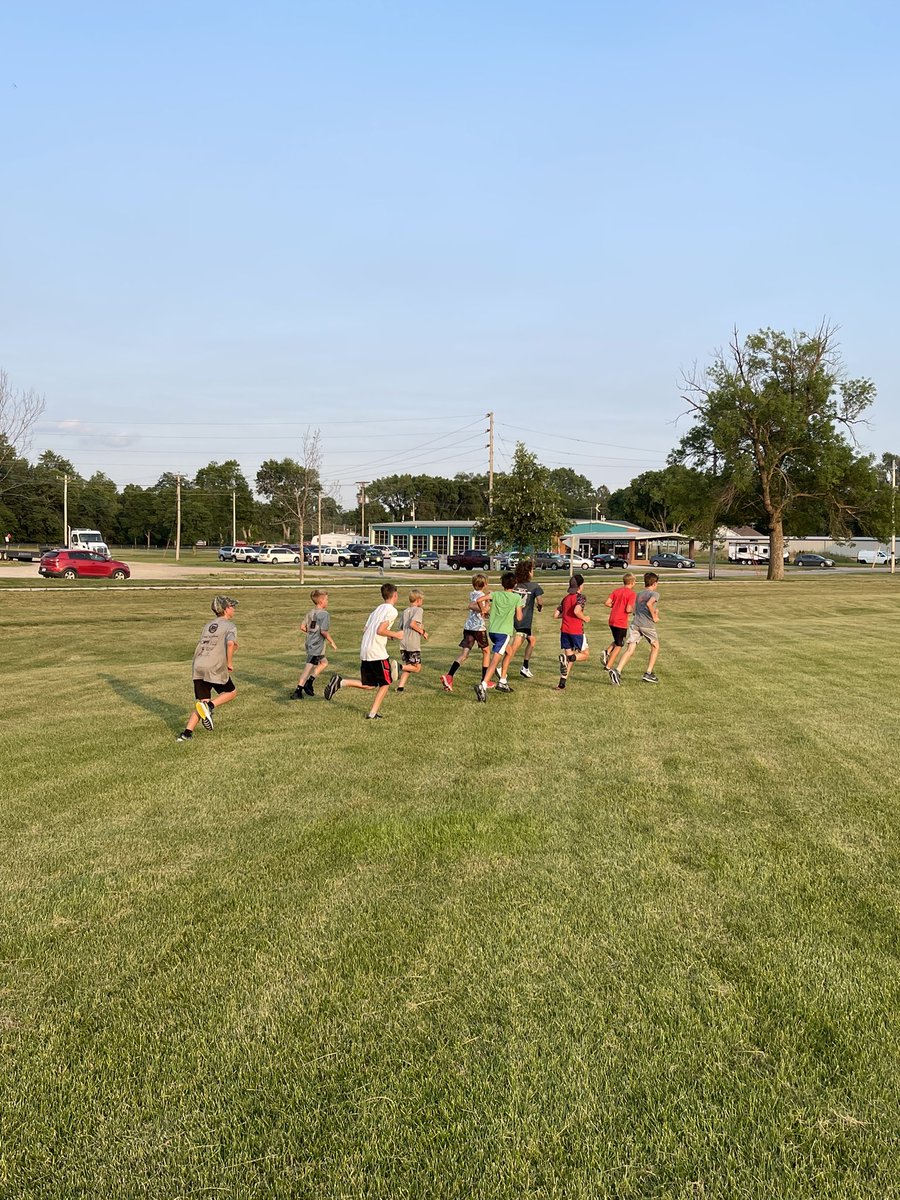 adel_track's tweet photo. Summer running group had a blast tonight playing a version of tag and then a continuous relay. Looking forward to next week! https://t.co/dQDAuPmYMR