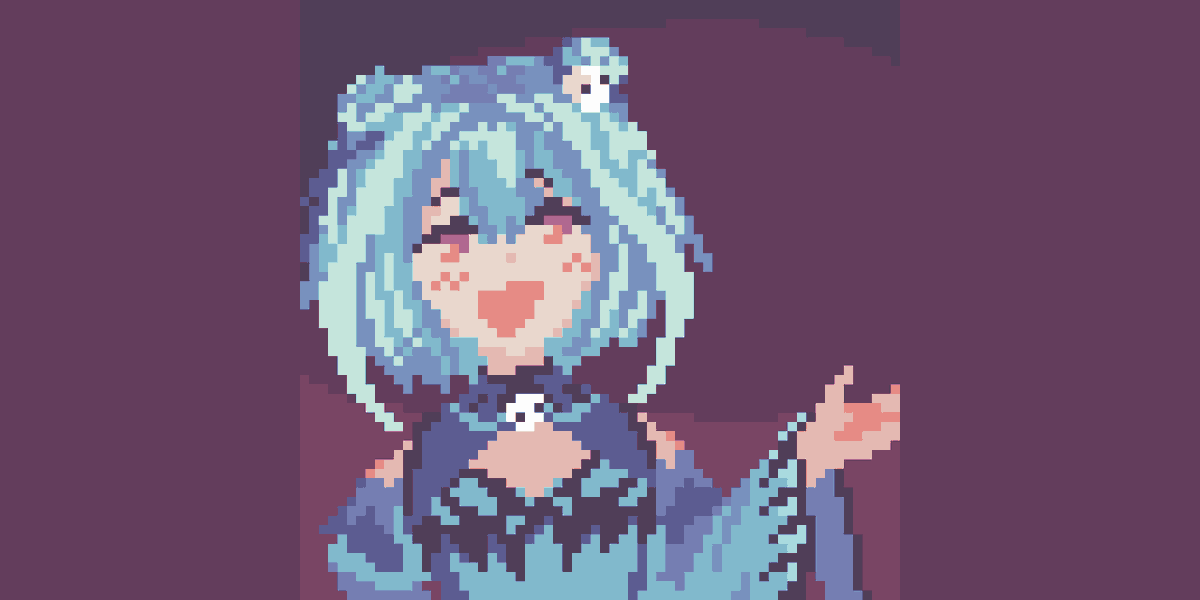 Andrei_202020's tweet photo. 64x64 portrait of Rushia! #pixelart #aseprite #art #arte #draw #pixelfortress #rushia #vtuberfanart #hololive https://t.co/5C7lhrB8rG