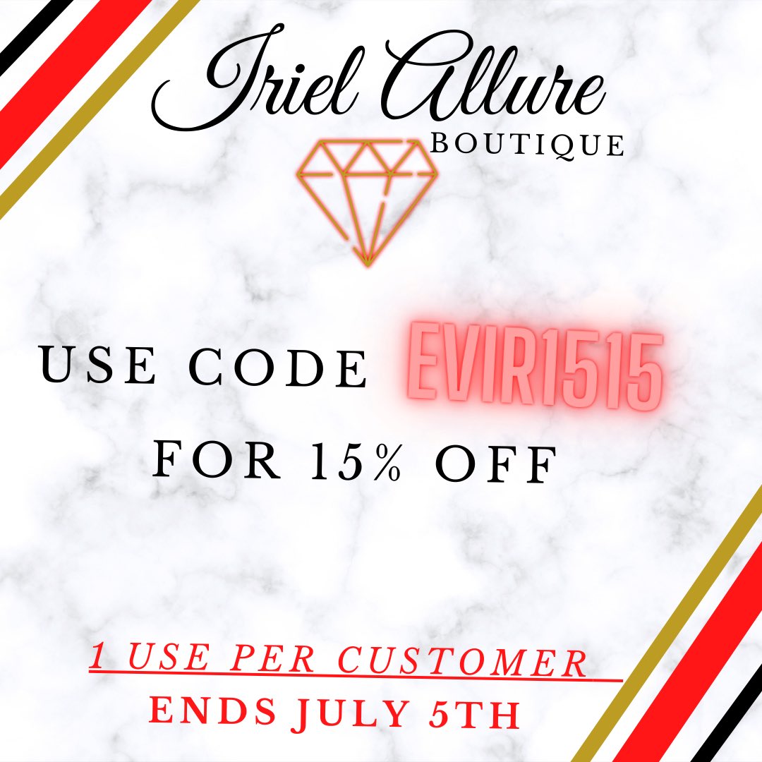 AVAILABLE NOW TILL THE 5th 

irielallure.com