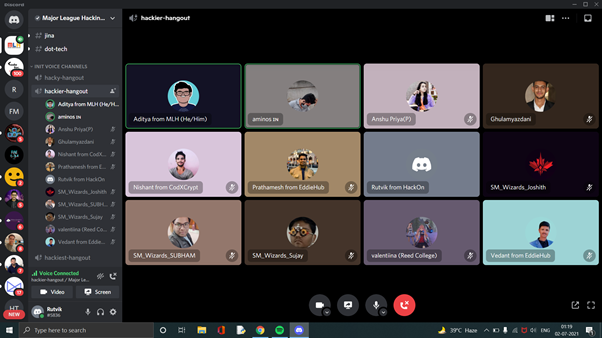 rutviknr's tweet image. Day 5 Of @MLHacks INIT had a nice little tech talks with
@adityaoberai1 @aminostwt @khalidkhan7999 @iamyazreza @nishant_uwu @AnshuPr24592176 @Prathamesh_117 @JoshithReddy_g @MahalleSujay @vedantstwt and more. 
#mlhinit