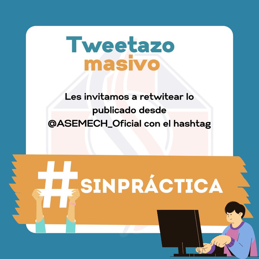 ASEMECH_Oficial's tweet photo. Ayúdennos a visibilizar la realidad que angustia a toda la comunidad universitaria del área de la salud. Exigimos una respuesta. #sinpractica https://t.co/KitZyNc6hk