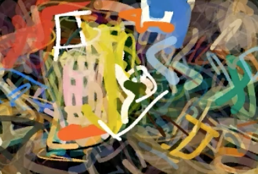 Industrial revolution in dramatic chiaroscuro / watercolor 
New York in Renaissance / Expressionism style. 

CLIPDraw text2painting
(arxiv.org/abs/2106.14843)