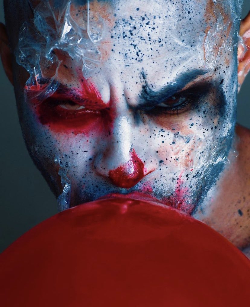 XavierLeoLopez's tweet photo. Killer Clown
@XavierLeoLopez beat by @ellevee_ 🎨 🎈
#fxmakeup #fxmakeupartist #it #horrormovies #horrorartwork #mua #lgbtq🌈 #makeup #halloween #faceoff #faceoffsyfy #scifi #sciencefiction #comicon #itmovie #itmovie🎈 #kyliecosmetics #fentybeauty #kkwbeauty #jlobeauty #rpdr https://t.co/6tXQNSKdrx