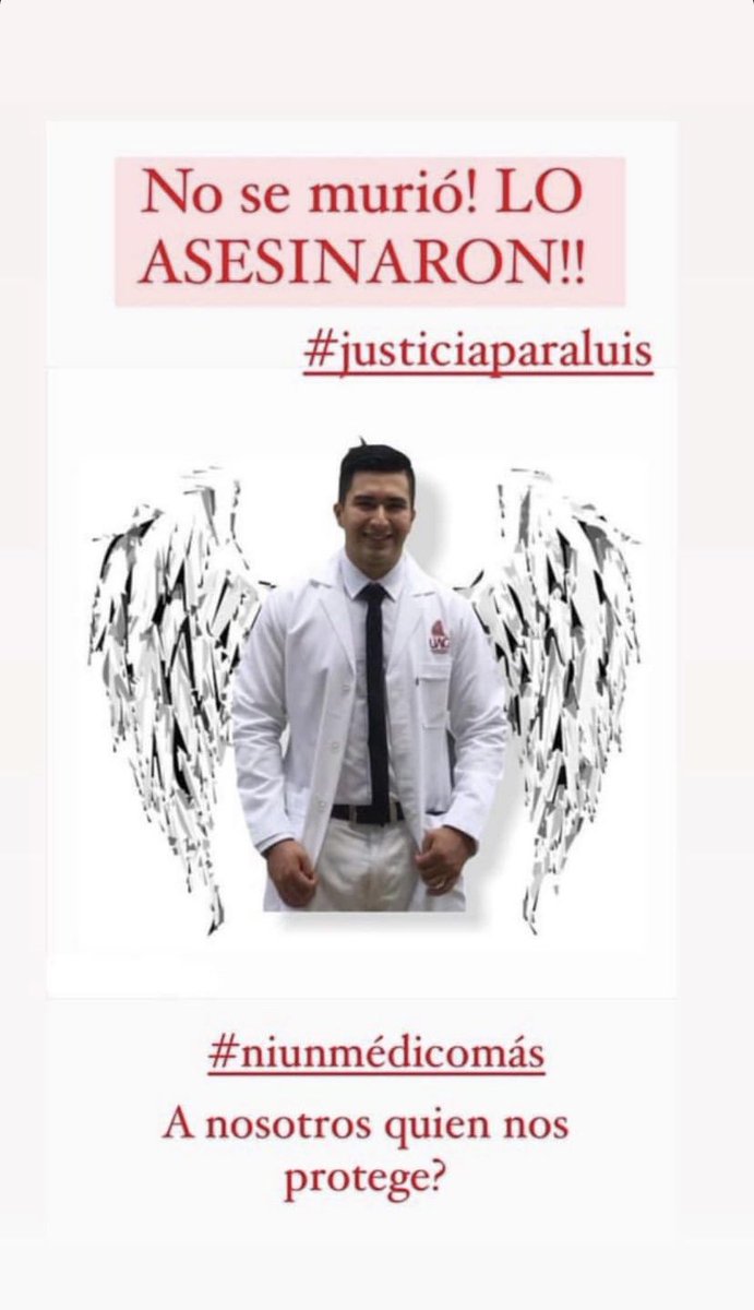 Dra_Duloxetina's tweet image. El día de hoy por la madrugada fue asesinando el MPSS Luis Fernando Montes de Oca Armas y el chofer de la ambulancia en la que viajaban, en Valparaíso, Zacatecas.

Basta de usar pasantes como mano de obra barata. Es necesario garantizar la seguridad. 

#JusticiaParaLuis