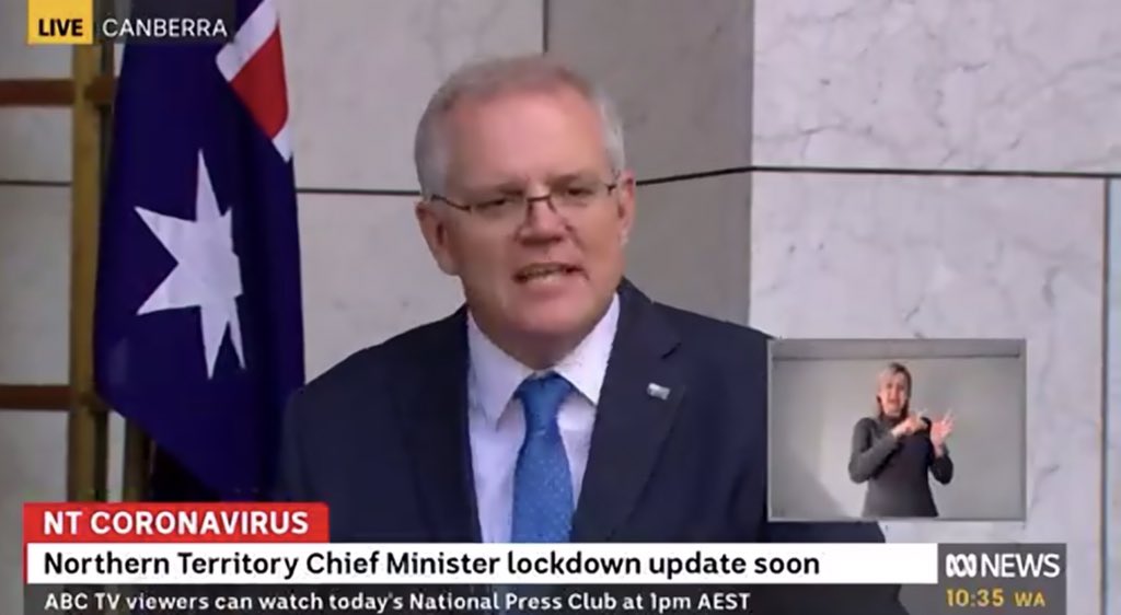 MigrationParty's tweet photo. Throws his family under the bus again.
So he’s going to Sydney to see them, does that mean he’ll be stuck in lockdown & not doing his job like he’s been doing for the last 5 weeks?
#PartTimePrimeMinister #MIAmorrison #ScottyDoesNothing #MorrisonMustGo #WheresScotty #auspol https://t.co/pUHLBEHGmJ