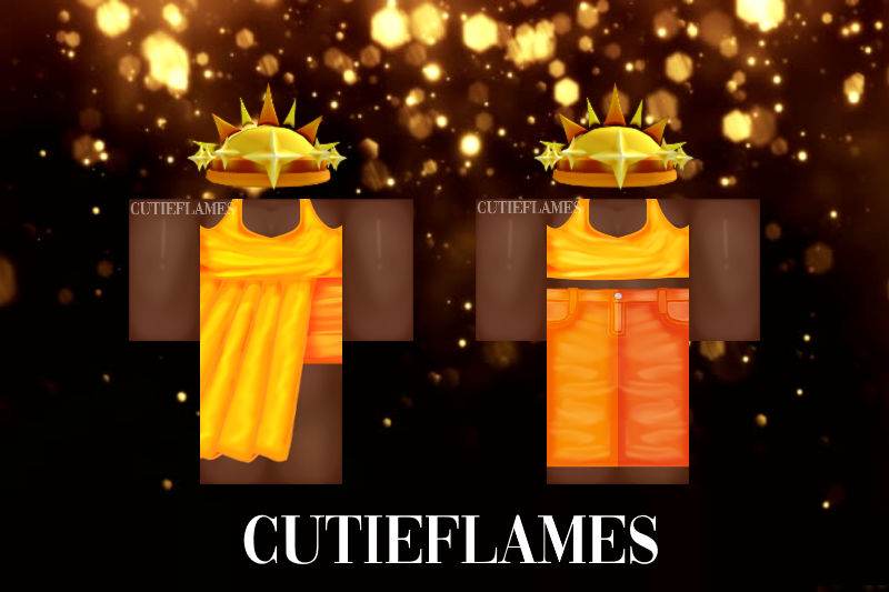 CutieflamesRBLX's tweet photo. CUTIEFLAMES X TARABYTE STARSTRUCK SERIES

a collab with tarabyte's "crown of sunsets" ugc item! i hope you enjoy the outfits! 💫🌟

dress - https://t.co/xL9RzVf8Ve
top - https://t.co/WIXhCaWbl0
jeans - https://t.co/7iqCCorrVN

WATCH THE SPEED DESIGN HERE - https://t.co/CkB8cWmaa9 https://t.co/bC6nfeo69a