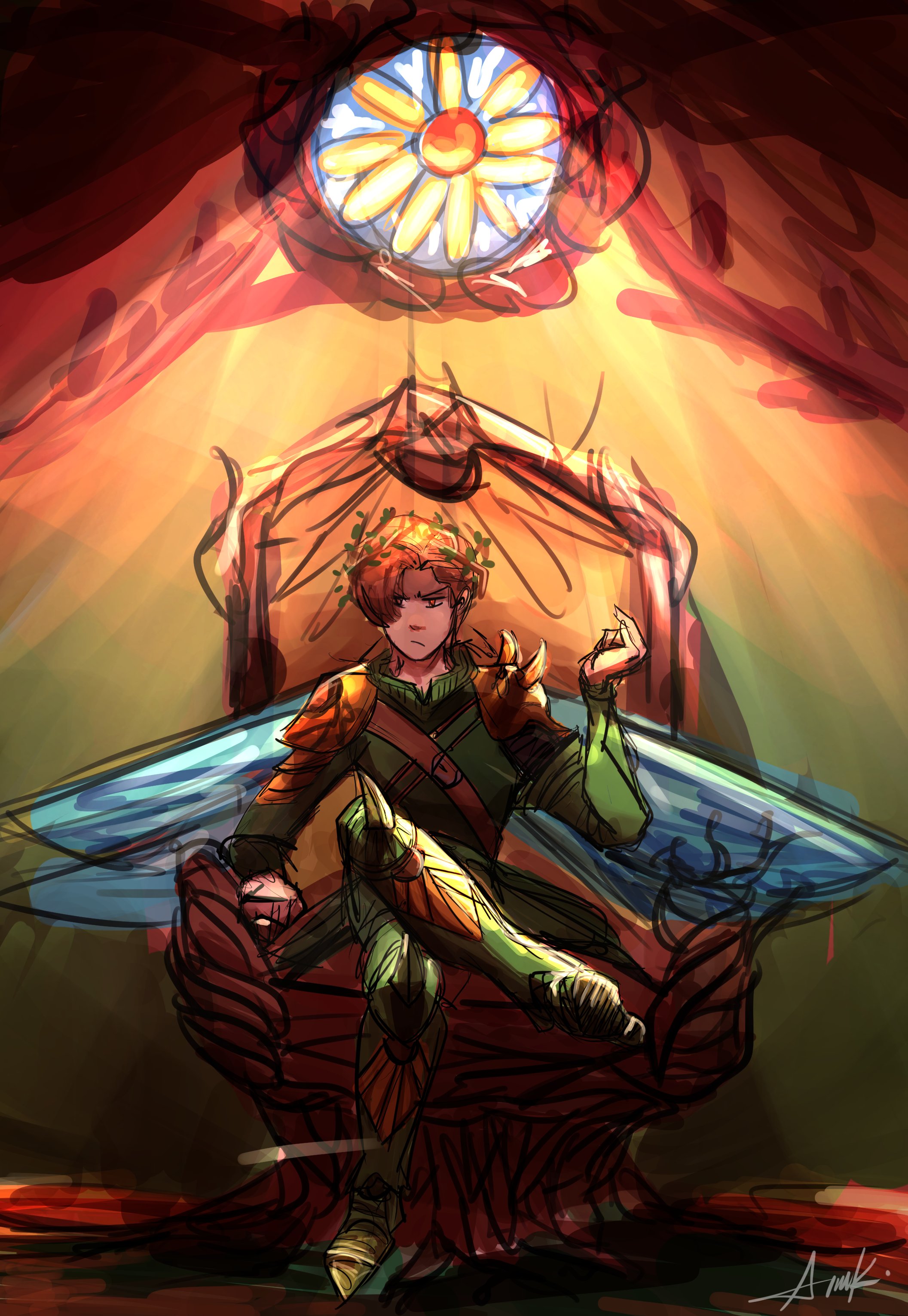 Annak Very Old Quick Sketch 妖精王ハーレクイン キング King Nnt Nanatsunotaizai 七つの大罪 Sevendeadlysins Fanart Redraw Harlequin T Co Vdlmkmc7wr Twitter
