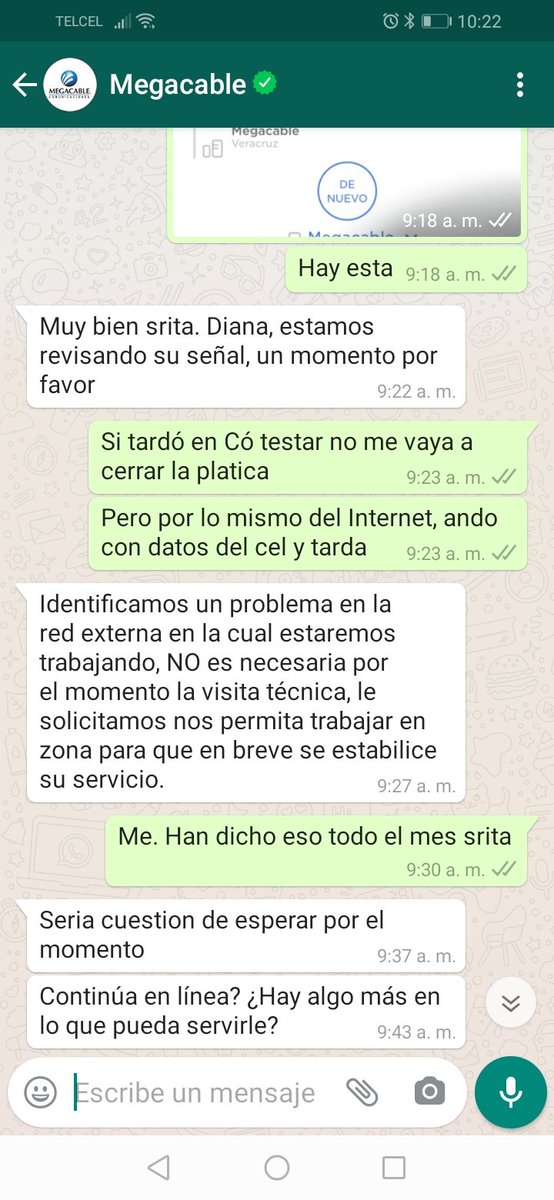 JosZn6's tweet photo. @IFT_MX @Profeco @Megacable tengo todo el mes reportando que mi servicio de 30 mb de Internet no me funciona, recibo 1 mb si al caso, lo reportó y me dicen que solo tengo que esperar!!! Esperar a que? Cuando vaya a pagar les puedo decir lo mismo? Porque el servicio no lo tuve? https://t.co/oDLcI3Gcwv