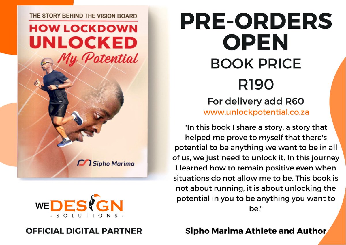 MarimaSipho's tweet photo. I spent last night just looking at the orders coming in and I couldn't help it but feel overwhelmed 🙏🏼😊❤Thank you🙏🏼 Please remember to Pre-Order your copy if you haven't yet, visit https://t.co/DUWCWf5uX0 or WhatsApp 076 700 2807 to place an order.
#UnlockYourPotential https://t.co/aIrVJGlYBi
