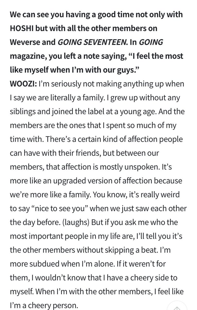 hoonsolthinker's tweet photo. woozi’s interview is very endearing… please read it as it shows more of him as a producer and a person. https://t.co/9uU9CsIAqZ