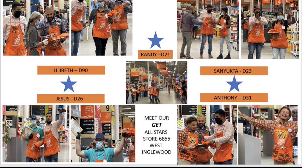 6855Home's tweet photo. First ever GET Awards at store 6855 West Inglewood.  It was a great day to celebrate the associates who have been doing an outstanding job with GET!  #GET @Georgekarnoub  @D223_HD https://t.co/amhnA7XE7F