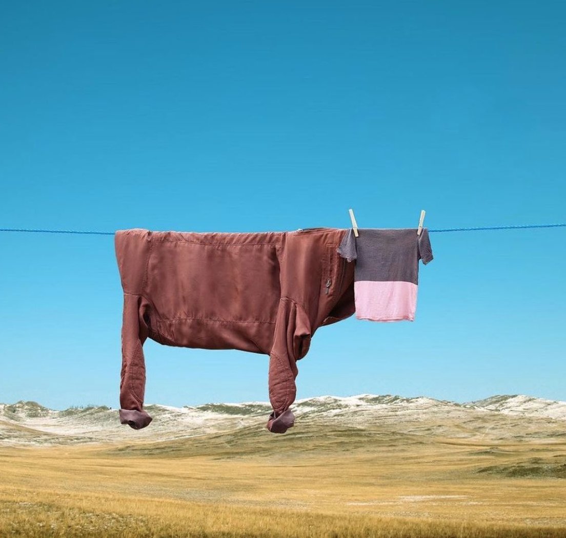 FoodsFriend's tweet photo. Bring a little moo into your Monday with this clever piece from Helga Stentzel - we are fans.

#contemporaryart #art #fashion #lifestyle #artist #design #modernart #conceptualart #installation #exhibition #artcollector #gallery #cow #welovecows https://t.co/LPomwbnYFX