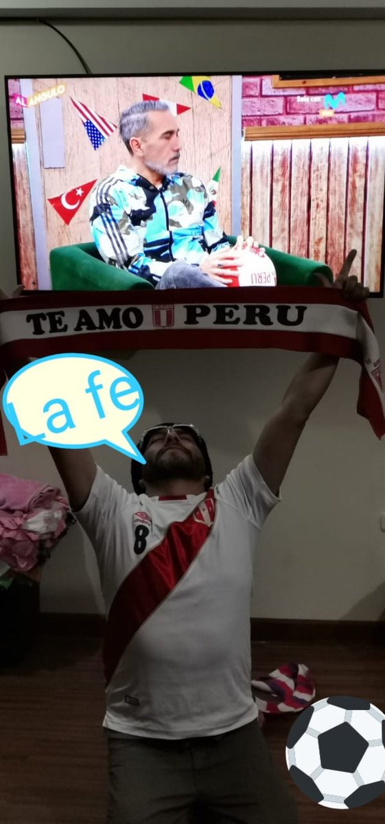 wbla_'s tweet photo. @MovistarDeporPe #AlAngulo ponme música de polémica!!!!! ..... mañana ganamos de todas maneras, Vamos Perú!!!!! https://t.co/ykdeysJTcO