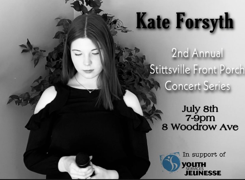 Join us on our front porch for some live entertainment in support of <a href="/ysb_bsj/">Youth Services Bureau</a> Youth Services Bureau of Ottawa 🎶
