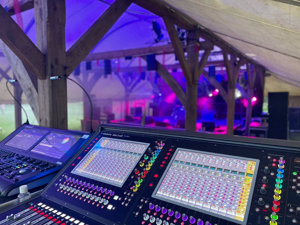 TheStageMC's tweet photo. We are here! We are back in a field @timber_festival and we are delighted to be here. Looking forward to a great weekend with our friends @_wildrumpus #fullboar #digico #sd12 #hog #dbaudiotechnik #martinlighting #robelighting @ETCInc @DiGiCo_official #lighting #audio https://t.co/HlppUvgrpv