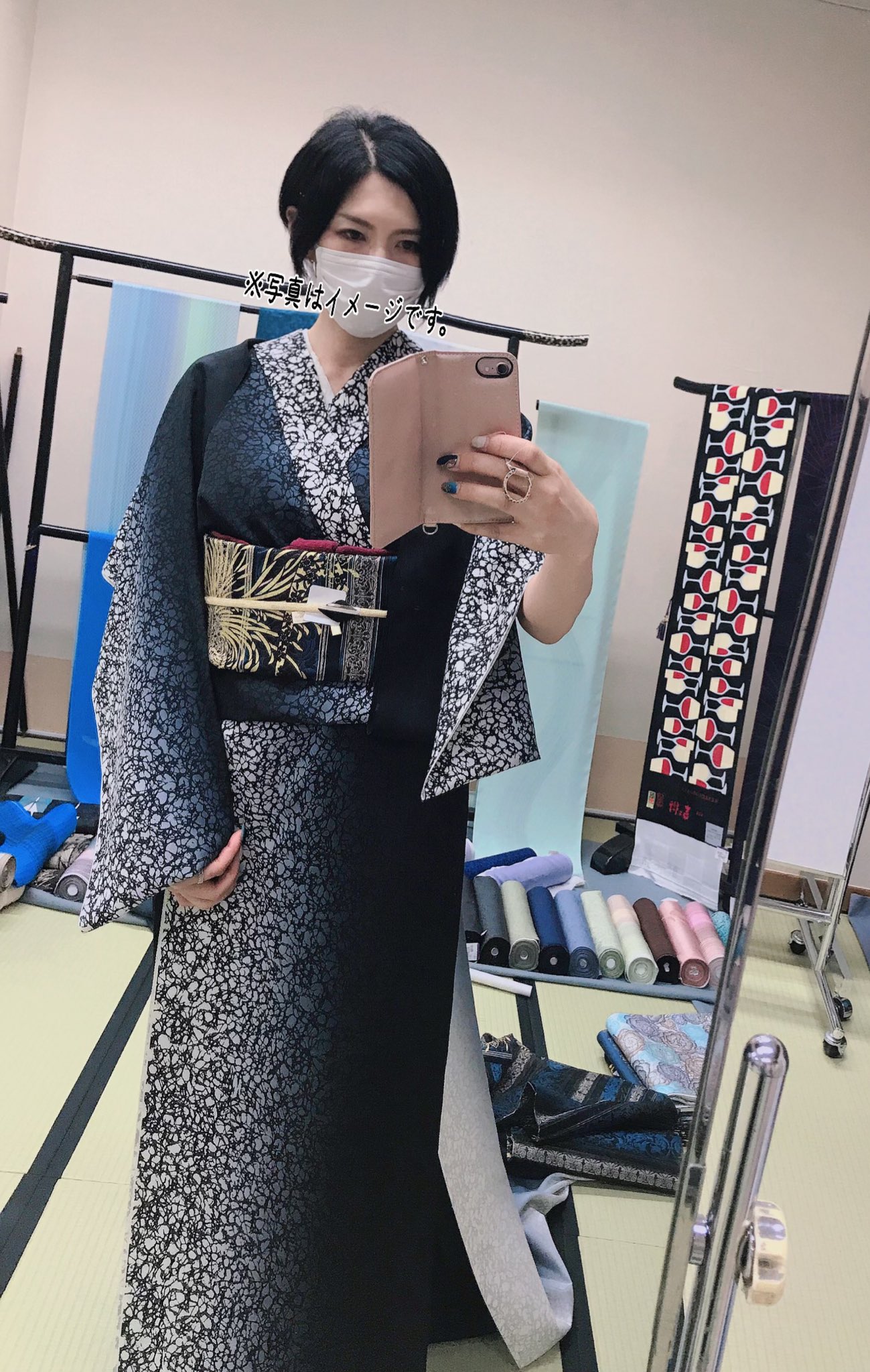 吉兵衛 着物 小紋 GACKTさん着用 吉兵衛 着物 小紋 GACKTさん着用