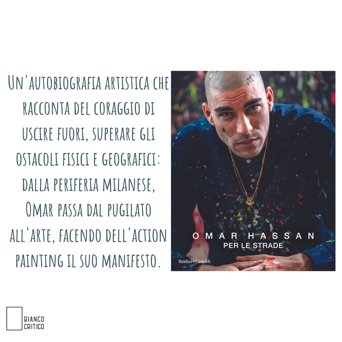BiancoCritico's tweet photo. ☄️ L'artista internazionale, già pugile, #OmarHassan si racconta in questo diario-catalogo, dal rapporto con la periferia milanese ai suoi passi #PerLeStrade del mondo.

Intro di @damore_marco 
Audio di @Mondo_Marcio ascoltabile grazie a QRcode

@BaldiniCastoldi
⬇️ https://t.co/jp0DOgzdcJ