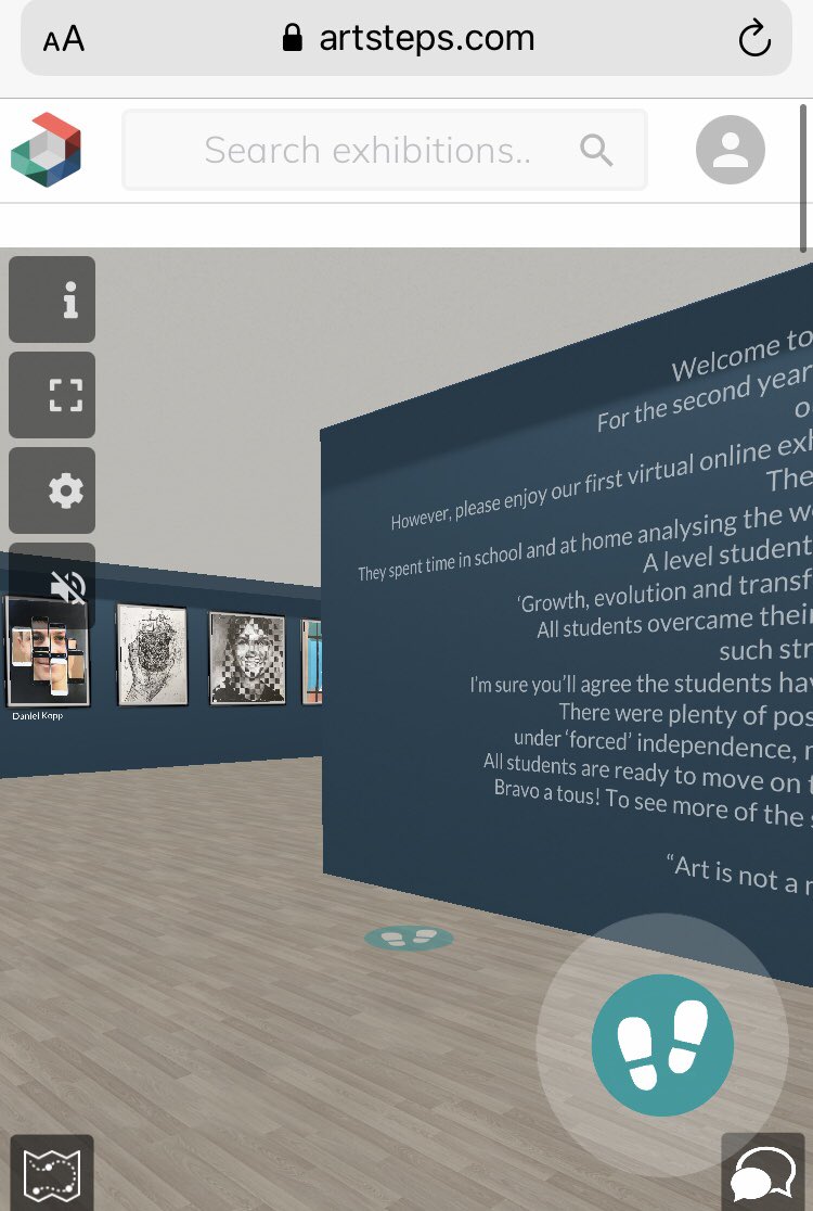 Please click on the link to see our online exhibition! artsteps.com/view/60d3205e1…