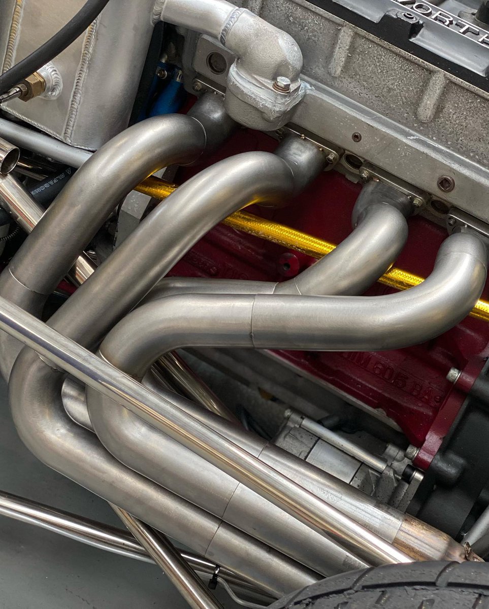 AlphaPerforman1's tweet photo. Equal length Historic Formula 2 headers finished today on this beautiful Chevron B29 #apf #alphaperformancefab #hscc #historicf2 #equallengthheaders #performanceexhaust #handmade #chevronb29 #britishengineering🇬🇧 https://t.co/aqPLW0DZe1