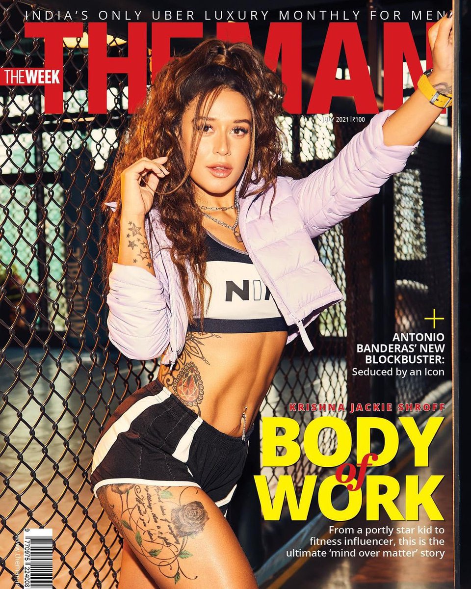 KrishnaJShroff's tweet photo. #KrishnaShroff on the cover of the @themanmagazine 

-Pictures: Prabhat Shetty 
-Words: Sonali Velinker Kamat 
-Styling: Eshaa Amiin 
-Location: MMA Matrix, Mumbai 
-MUA: Shweta Melwani (Represented By: Eficiente Artist Management) 
-Hair: Sourav Roy https://t.co/OJj2Jmwtk0