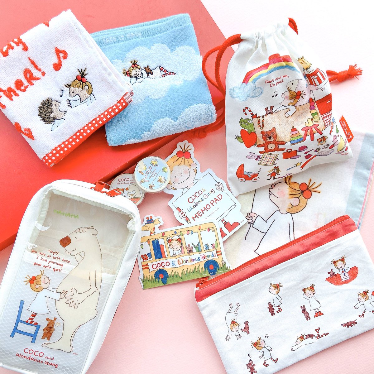 ココちゃん アイテムが発売中 カラフルでハッピーな気分にしてくれます