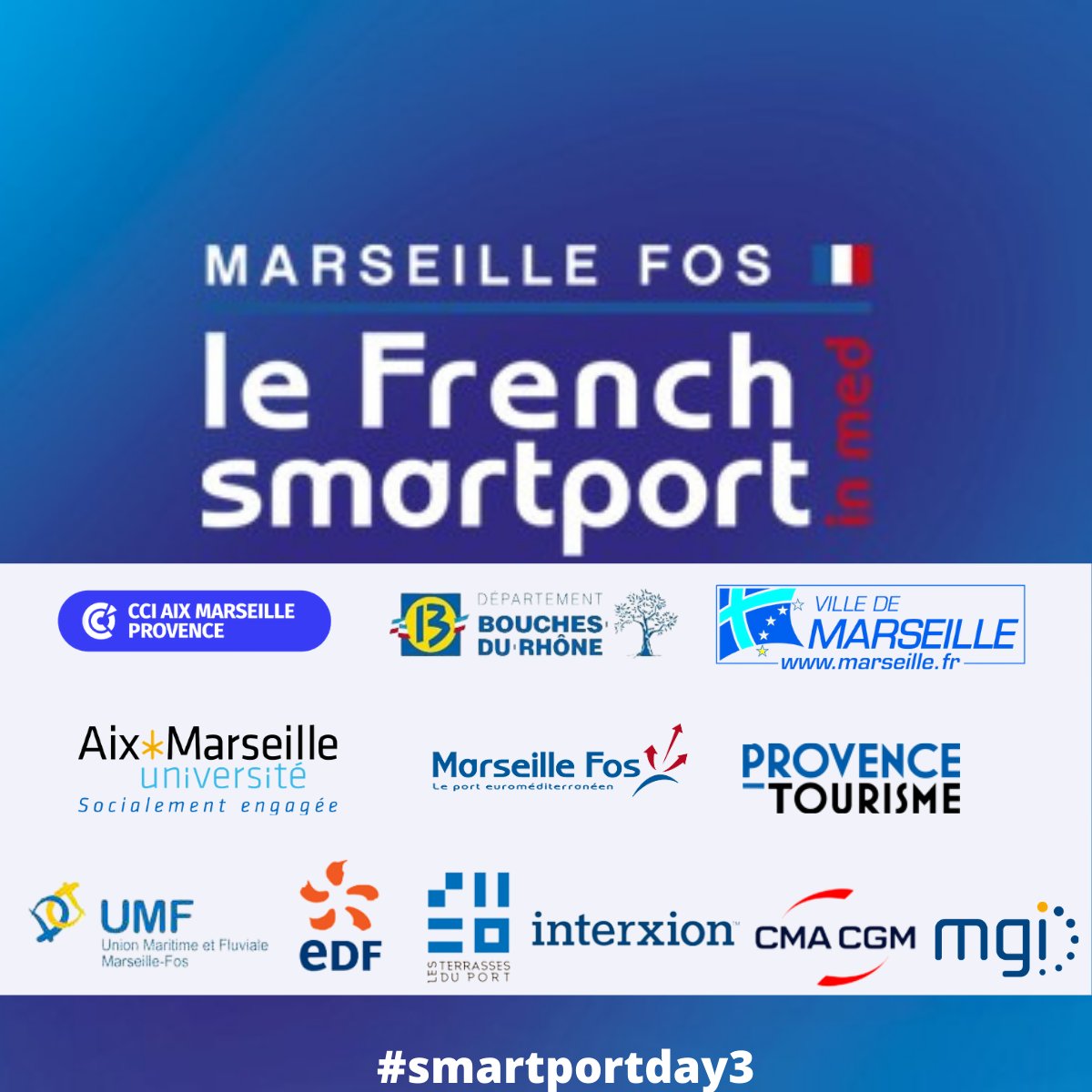 smartportinmed's tweet photo. đąNâoubliez pas quâil ne vous reste plus que 3 jours pour candidater aux 9 dĂ©fis du #SmartPortChallenge3.
Etes-vous motivĂ©s ? đ° 15 000 ⏠sont Ă la clef pour chaque laurĂ©at.
Inscriptions https://t.co/61YYwyeqKJ
#SmartPortChallenge3 #challenge https://t.co/qYpdpSVljy
