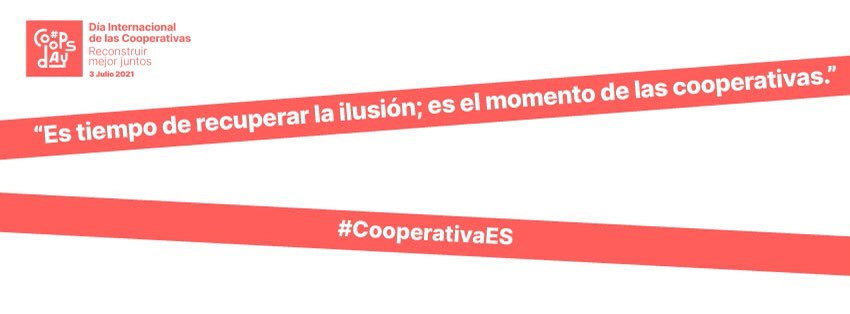 “Es tiempo de recuperar la ilusión; es el momento de las cooperativas” #CoopsDay 
#CooperativaES #sostenibilidad #RebuildBetterTogether
#CooperativasdeEnseñanza