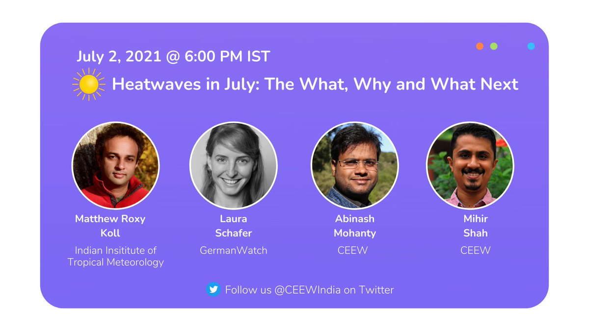 CEEWIndia's tweet photo. #HappeningNow 
Listen in on @TwitterSpaces w/t @rocksea @lauram_schaefer @Germanwatch and @Abinash0294
#climate #ClimateCrisis  
🔗https://t.co/rbXfp7xCQ3 https://t.co/ly16Zsf8Kx