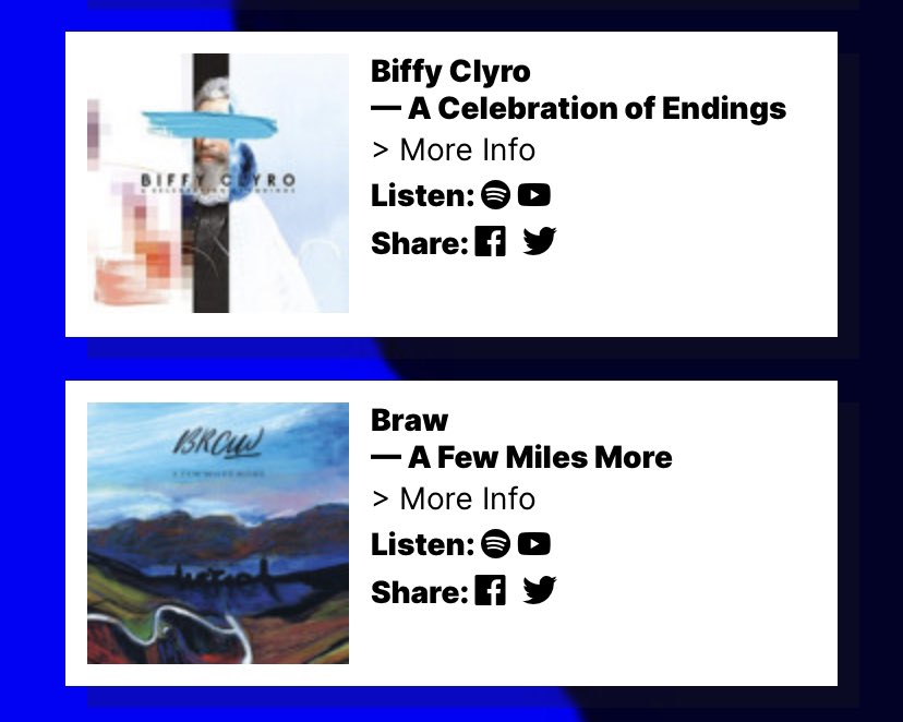 braw_official's tweet image. Our debut album is eligible for Scottish Album of the Year! 🏴󠁧󠁢󠁳󠁣󠁴󠁿💿🎉 @SAYaward 
And we’re next to one of our favourites... @BiffyClyro #monthebiff