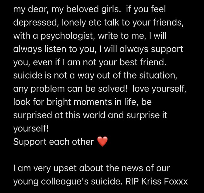 Please be strong, support each other 💋 https://t.co/F8thU0XN8P<a href="/tag/laperleshow"class="tags"><span>#laperleshow</span></a>