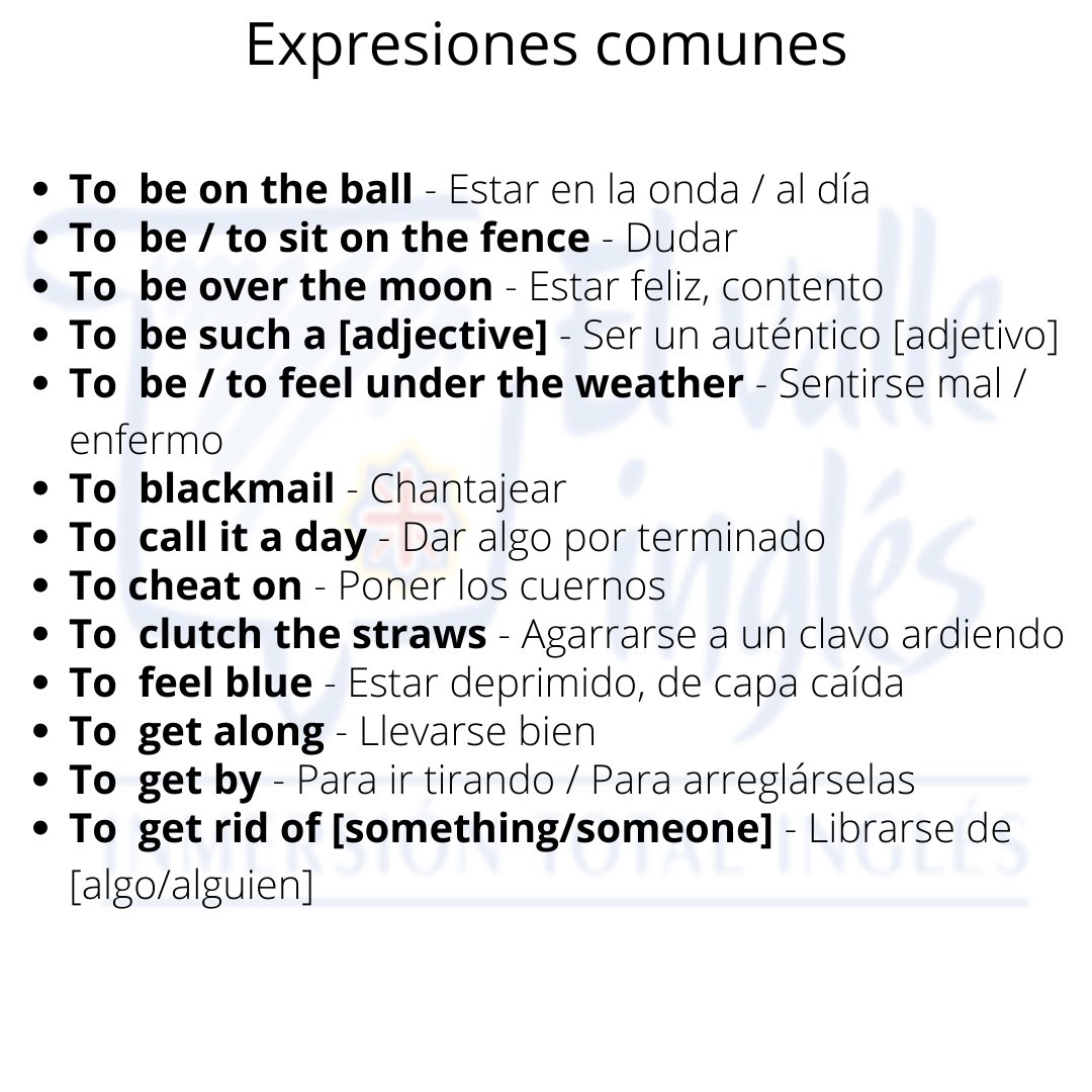 elvalleingles's tweet photo. ¿Quieres expresarte como un inglés nativo? ¿Te gustaría conocer las expresiones más comunes del inglés? 

Te traemos el quinto volumen de las expresiones más utilizadas para que puedas expresarte como lo harías en español sin miedo a equivocarte https://t.co/LPt9G8812S