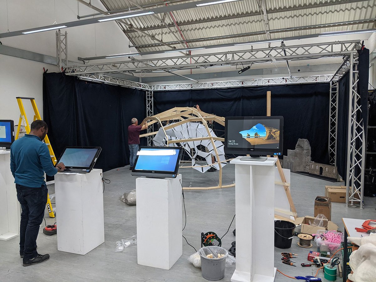 The team at KSAP's Digital Architecture Research Centre (DARC) are contributing to this weekend's <a href="/RaptureFest/">Medway Gaming Festival 2023 #MGF23</a> in Medway on 3 - 4 July. <a href="/DARC_KSAP/">DARC</a> will be unveiling their 'Structure on the Edge', inspired by Kiesler's Endless House. 

More info: bit.ly/3qKTTl5 <a href="/UniKent/">University of Kent</a>