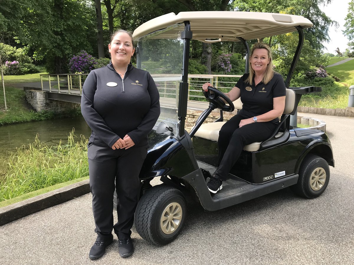 CloseHouseGolf's tweet photo. Make sure you look out for these three friendly faces when you're next visiting us at Close House. Emma, Rosie and Lee are all new members of our #golfservices team, ready and waiting to assist. No request is too big or small for these guys, so ask away! #meettheteam #closehouse https://t.co/8gLAGcGY4x