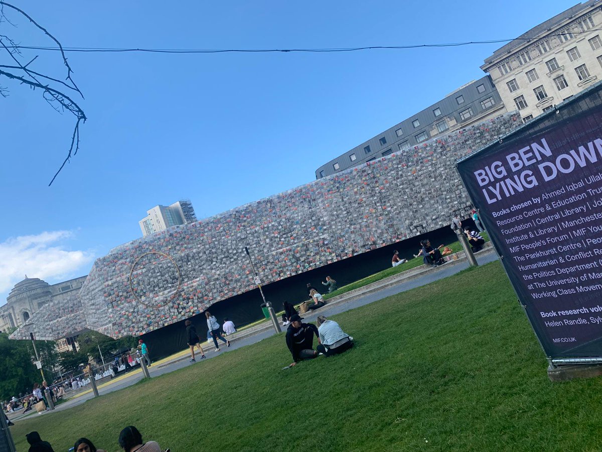 AIU RACE Centre (@aiucentre) on Twitter photo Books we chose are part of the <a href="/MIFestival/">Manchester International Festival</a> #Bigbenlyingdown sculpture in Piccadilly Gardens! Books we chose are part of the <a href="/MIFestival/">Manchester International Festival</a> #Bigbenlyingdown sculpture in Piccadilly Gardens!