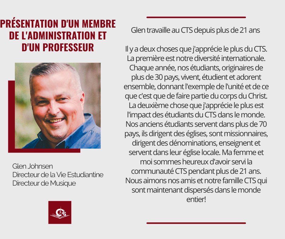 CTSEurope's tweet photo. Introduction of a Faculty/ Staff Member
Présentation d'un Professeur/ Membre de l'Administration https://t.co/9mPD7IcBeH