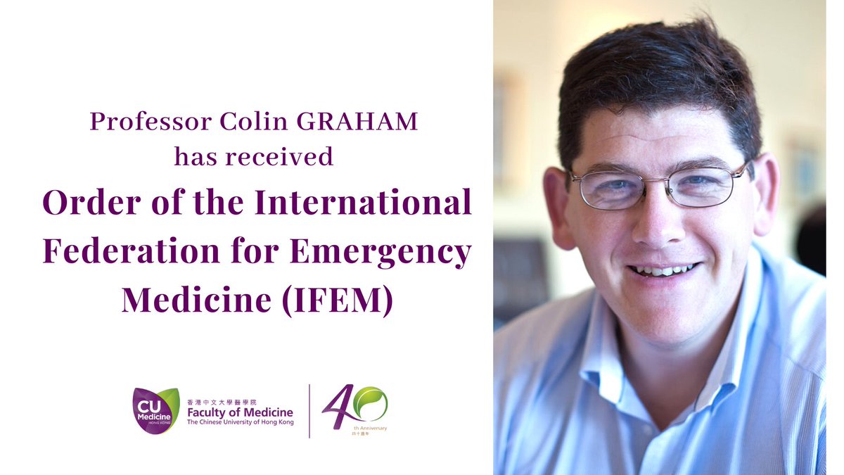 🎊Congratulations to Prof Colin Graham, Director of our Accident and Emergency Medicine Academic Unit, on receiving the Order of the IFEM, to recognise his extensive and continuous commitment to the specialty of Emergency Medicine. <a href="/IFEM2/">International Federation for Emergency Medicine</a> #ICEM21