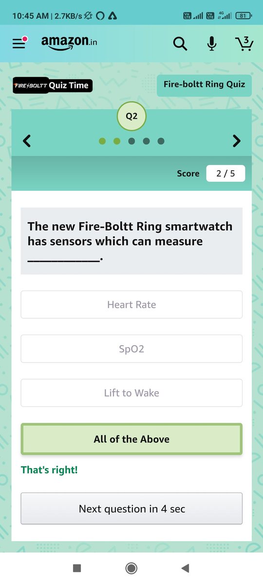 Abhinav72857893's tweet photo. @amazonIN @amazonInQuiz #FirebolttRing #AmazonSpecials https://t.co/iKOO7ksTkH