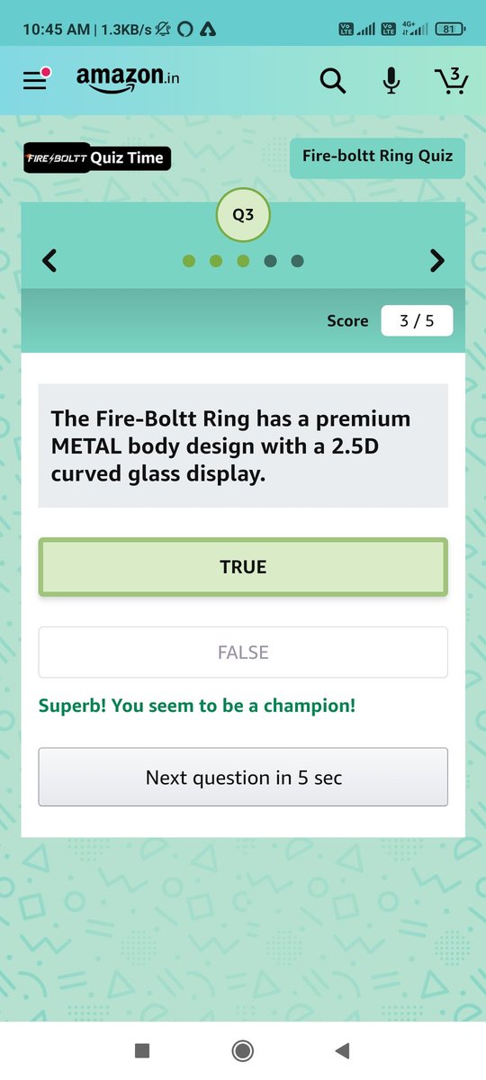 Abhinav72857893's tweet photo. @amazonIN @amazonInQuiz #FirebolttRing #AmazonSpecials https://t.co/iKOO7ksTkH
