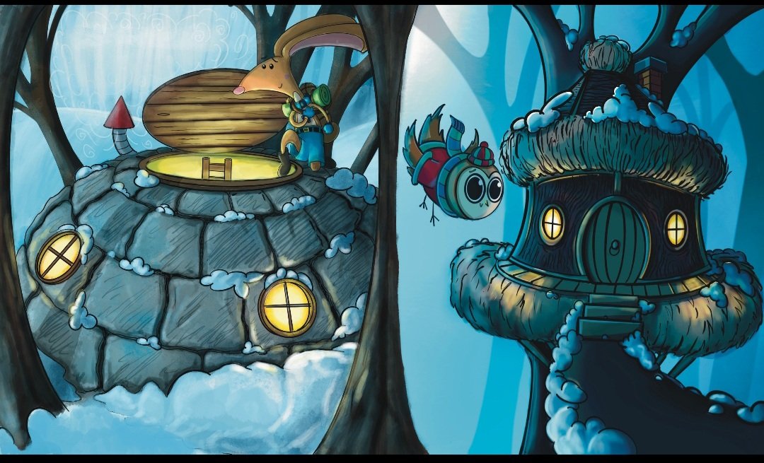 First colour spread from my picturebook! #EnchantingPlantsAndTrees