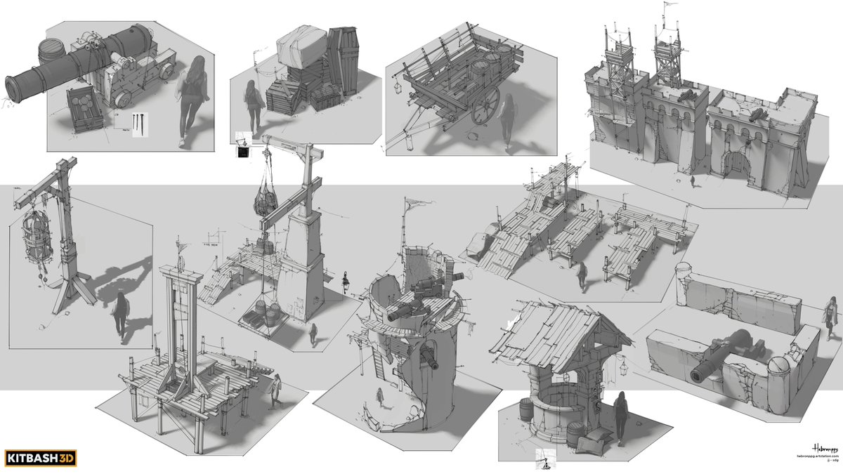 HebronPpg's tweet photo. Concept works I did for the new Treasure Island kit (Kitbash3d)
#kitbash3d #conceptart #conceptkit #design #buildingdesign #buildingexploration #TreasureIsland 
#fantasy #Pirates #piratelife #settlement https://t.co/KL5NW7S8FU