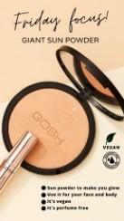 GOSH_IRELAND's tweet photo. Friday Focus.....lets look forward to the weekend....give yourself that sunkissed look .....use our Giant Sun everywhere the sun naturally touches and you'll have that lovely healthy looking glow #goshcopenhagen #goshireland #goshcosmetics #sunkissed #giantsun https://t.co/al13GTllVN