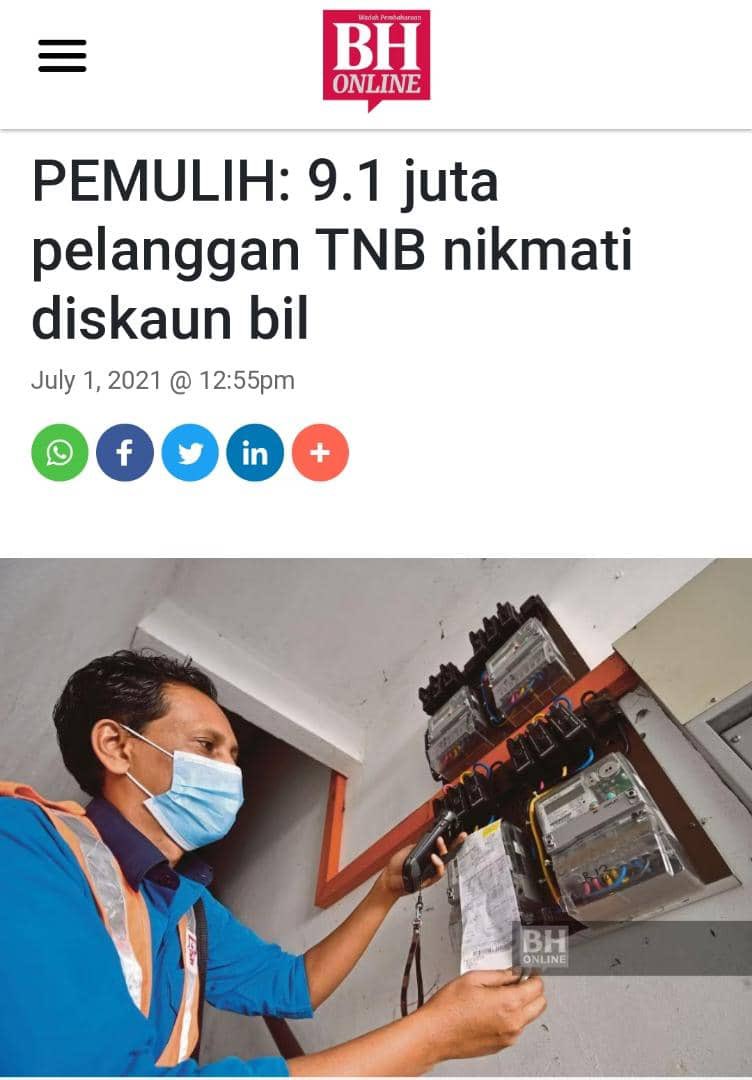IrKhairilNizam's tweet photo. Tahniah kawan-kawan! Sekali lagi rintihan kita semua didengar oleh pihak Kerajaan.

Saya berasa gembira dan lega apabila TNB melalui pakej PEMULIH telah bersetuju untuk MEMBERIKAN DISKAUN sehingga 40% bermula 1 Julai hingga 30 September 2021 bg penggunaan elektrik di rumah kita. https://t.co/SObYxssfJM