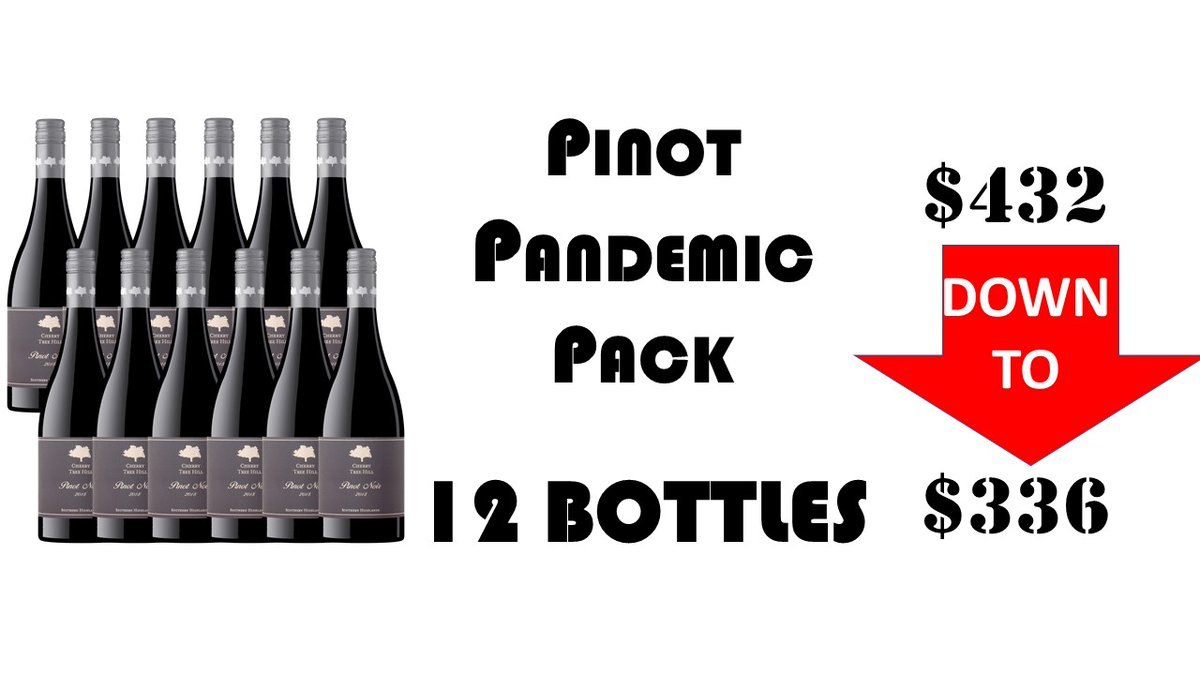 CherryTreeHill1's tweet photo. PINOT PANDEMIC PACKS
The long awaited release of our 2019 Pinot is HERE!!
https://t.co/QoDoI1U8fj https://t.co/OmTKRbEAAJ