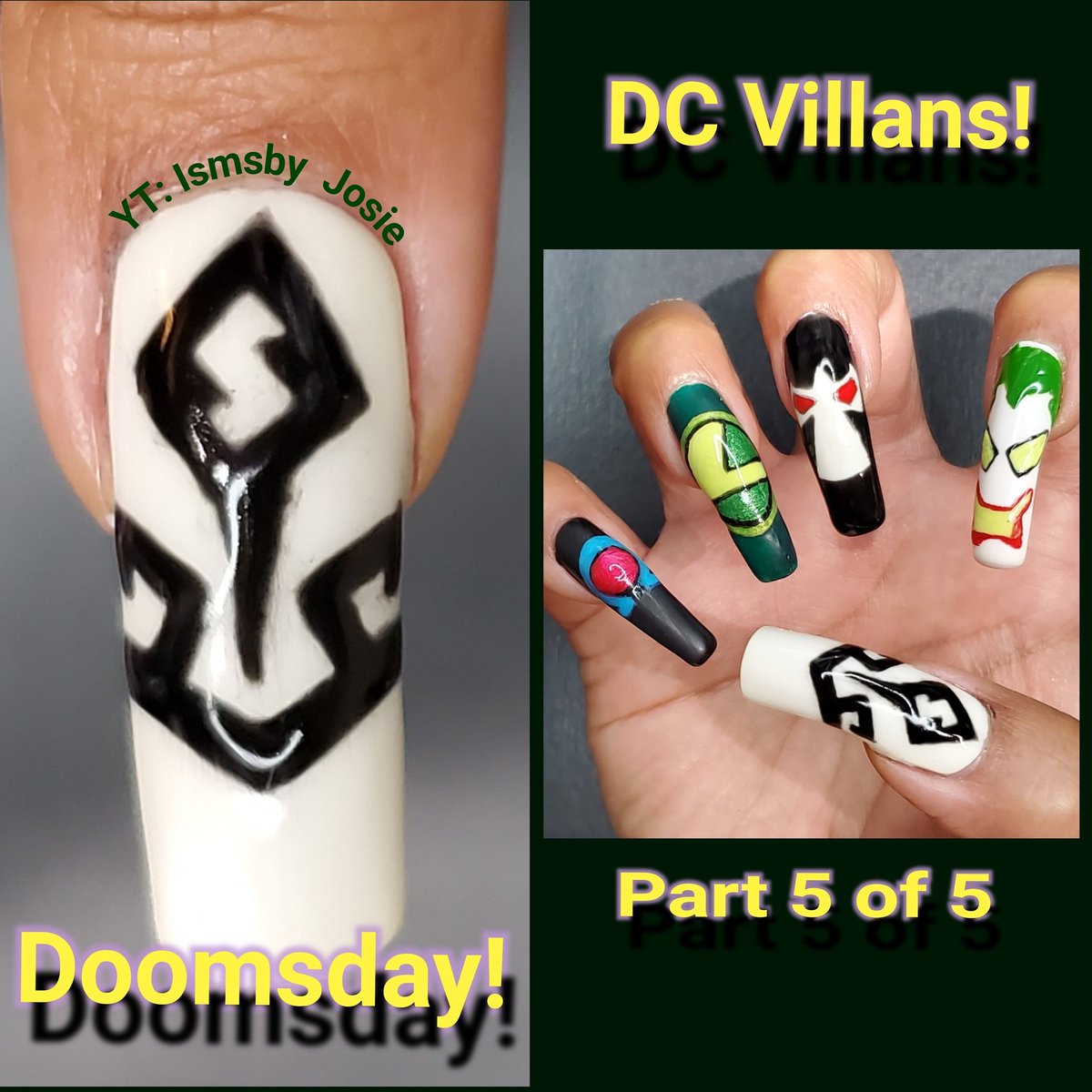 ismsbyJosie's tweet photo. Check out the #youtubevideo of me doing a #nailsdesign of #doomsday for my Husband's birthday month!

https://t.co/HXX0mhAYC4
(Part 5 of 5 video series)

#nails #nailart #nailsoftwitter #youtuber #vlogger #dc #comicnails #dcnails #villain #dcvillains #comics #doomsdaynails https://t.co/IFJsg5mqWo