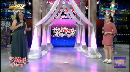 ViceGandaorg's tweet photo. itsShowtimeNa: Napa-add to heart ba kayo sa sagot ni REYNANAY candidate #3, Christina Magbanua sa tanong ng kanyang anak na si Christine sa INAY, THANK YOU round ngayong #ShowtimeAddToHeart Friday? https://t.co/z1p8JbCTUD