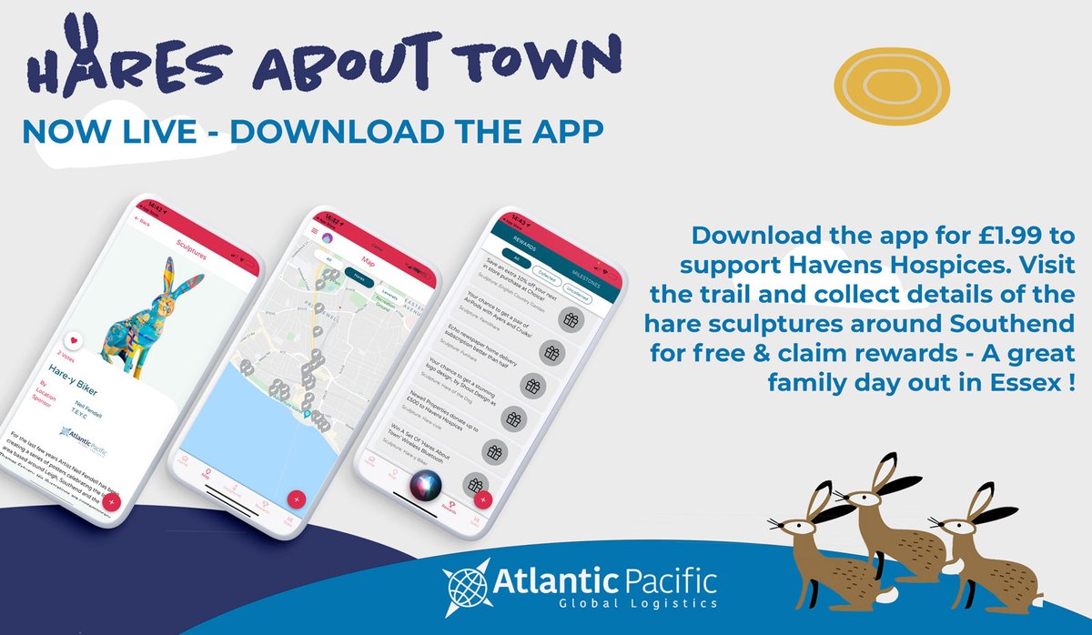 APGLUnity's tweet image. Download the Hares About Town app on android or iphone.
atlantic-pacific.com
#southend #essexdayout #haresabouttown #havenshospices
@haresabouttown @havenshospice @wildinart
