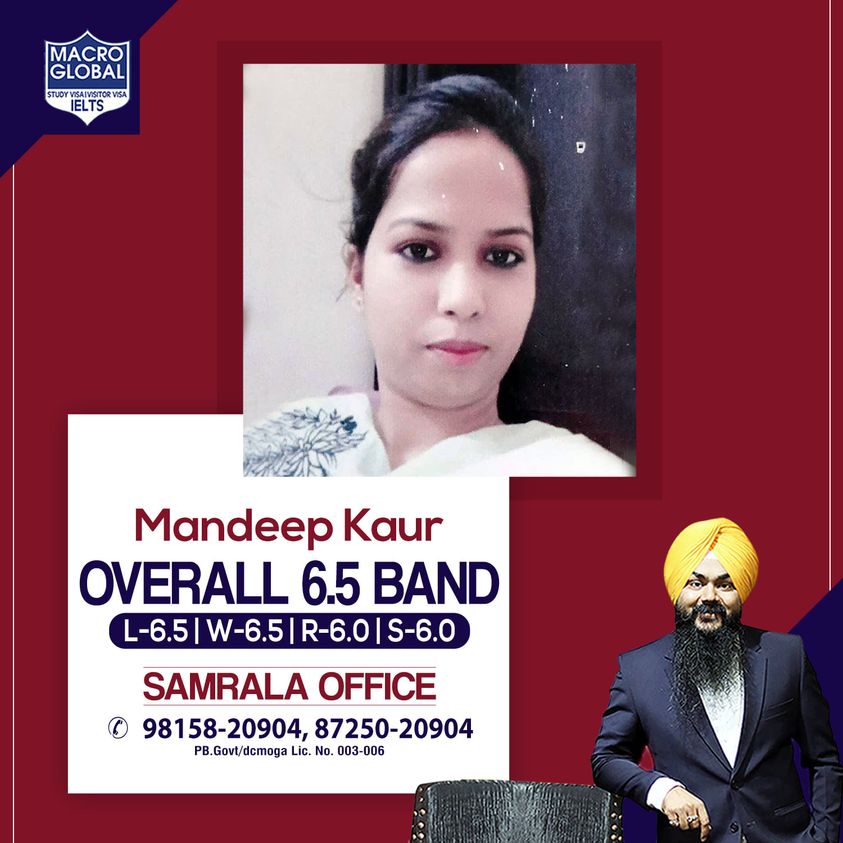 gurmilap27's tweet photo. Mandeep Kaur has cleared  📝 👂🏻 IELTS 🗣 📖 Test successfully by obtaining an Overall 6.5 Band in #IELTS.

👉 Come and join our IELTS institute to get the desired band in IELTS.

📲 87250-20904 

#IELTSResults #SuccessStory #IELTSBand #BestIELTSInstitute #Samrala #IELTSTrainers https://t.co/ZJPDlYoOa3
